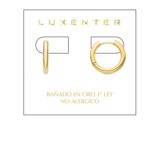Luxenter Kuye oorbellen met glanzende zirkonia afgewerkt in 18K geel goud - Image 2