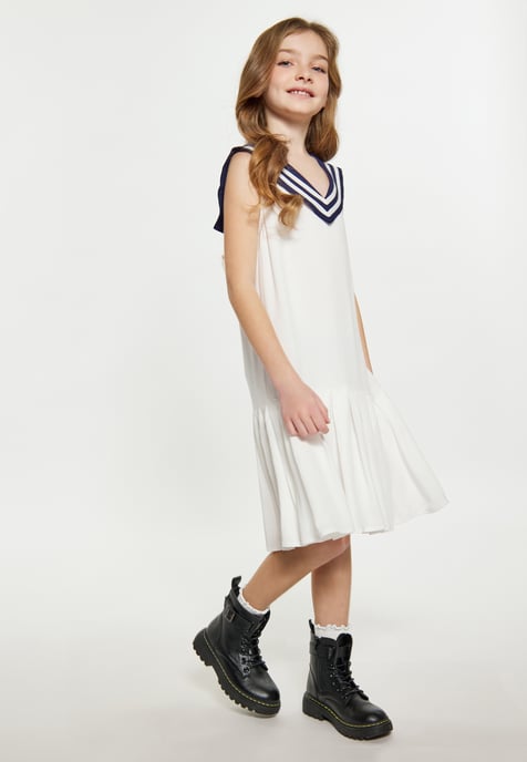 Dreimaster Jurk meisjes (kinderen) wolwit - Image 3