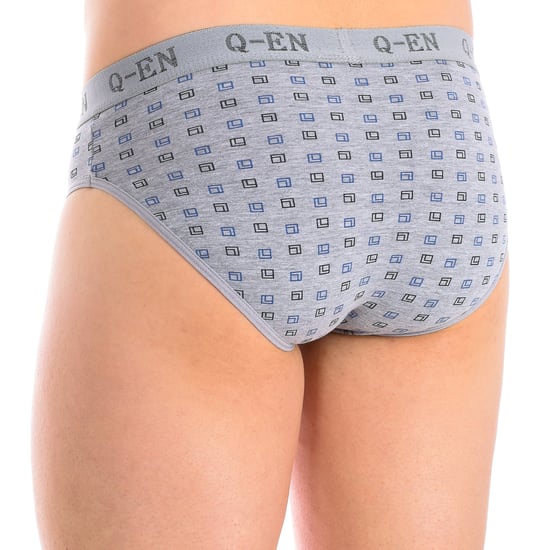 Pack-3 Q-EN Slips printed breathable fabric 504 men