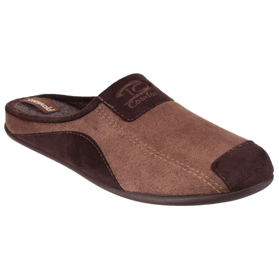 Cotswold Mens Westwell Slip On Mule Slippers (Brown)
