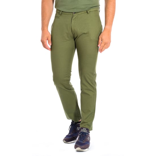 Long trousers with straight cut and hems TMT014-TL121 for men