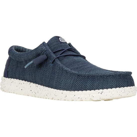 HEYDUDE Wally Stretch Polyester Heren Bootschoenen Navy - Image 1