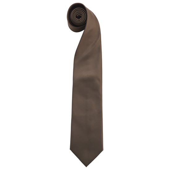 Premier Herenmode "Kleuren" Work Clip On Tie (Pakket van 2) (Bruin) - Image 1