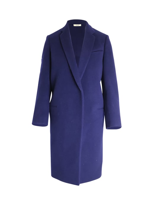 Celine Open-Front Jas in Blauwe Wol - Image 1