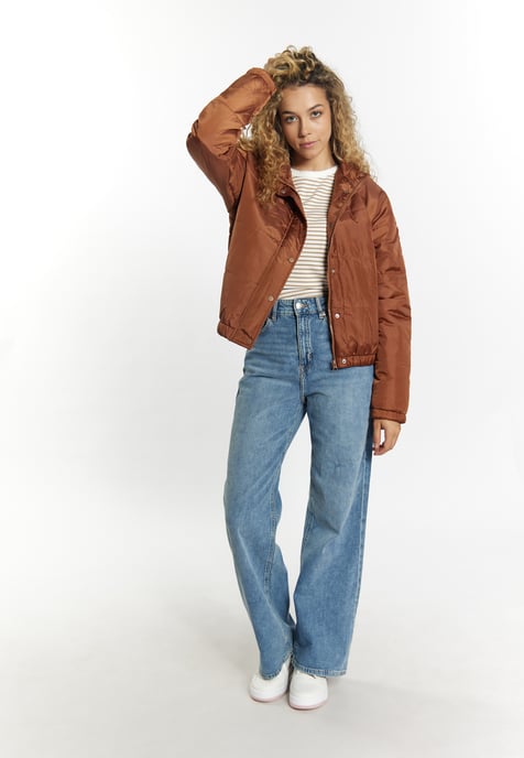 Mymo Licht gewatteerd blousonjack Dames lichtbruin - Image 2