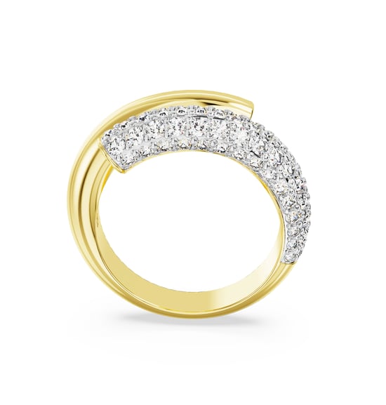 Swarovski 'Dextera' Dames Gouden Geplateerde Metaalring - Goud 5668813 - Image 3