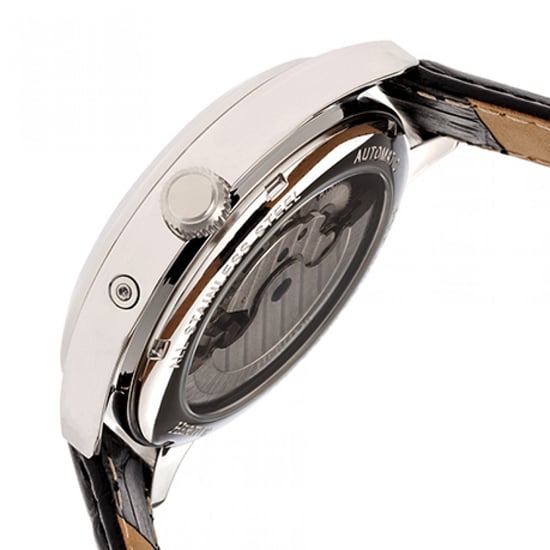 Heritor automatisch Sebastian semi-skelet lederen band horloge - Image 3