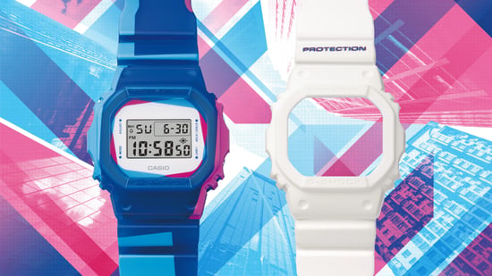 Casio G-shock Heren Blauwe Horloge DWE-5600PR-2ER - Image 2