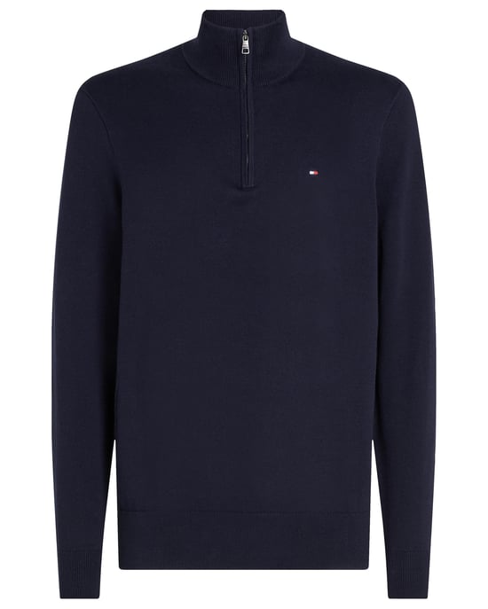 Tommy Hilfiger Essential Cotton Mens Half Zip Mock Sweatshirt