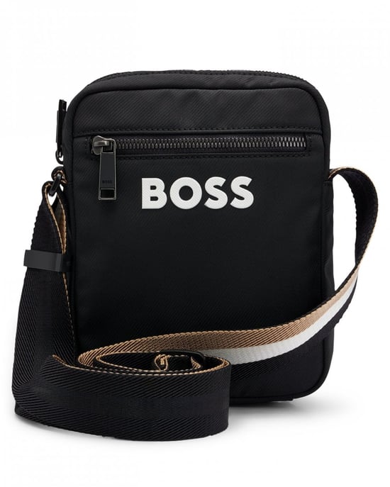 BOSS Orange Catch 3.0 Heren Crossbody Tas met Handtekening Gestreepte Riem - Image 1