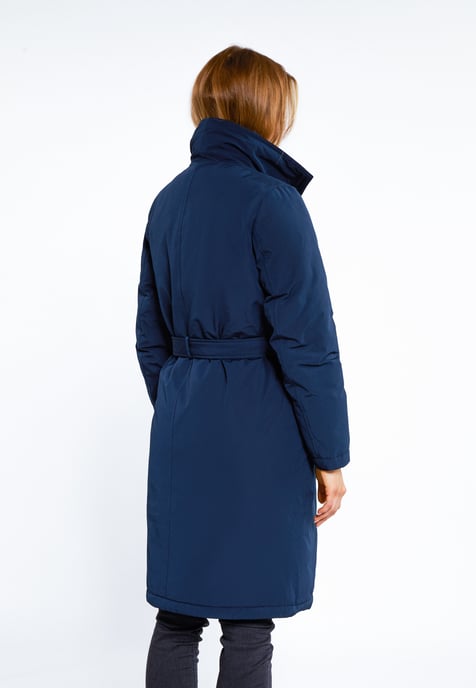 Dreimaster Winterjas stormwolk Dames donker marine - Image 3