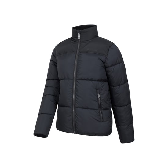 Mountain Warehouse Waterafstotende gewatteerde jas voor kinderen/Kinderspanning (Zwart) - Image 3