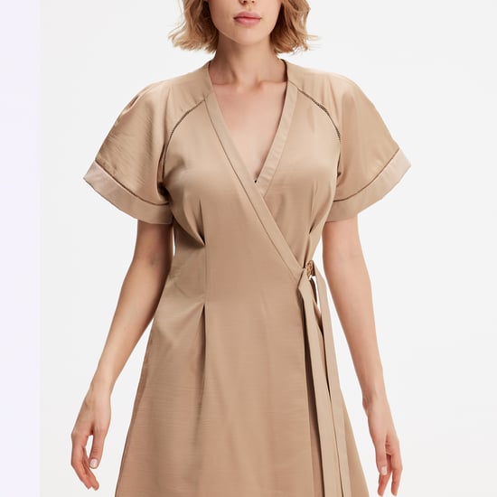 Minimalistische wrap jurk - Image 4