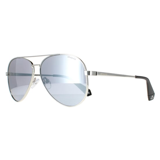 Polaroid Aviator Womens Silver Love Island Silver Mirror Polarized PLD 6069/S/X/LI