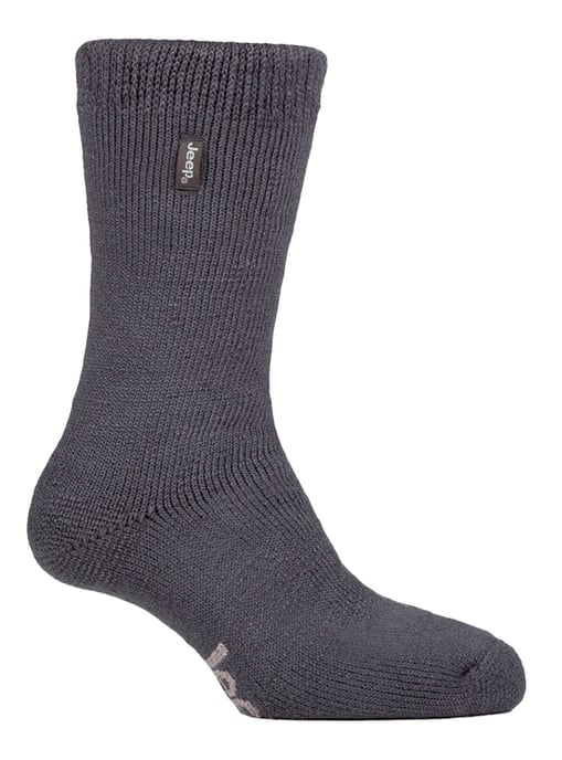 Mannen Thermische Boten Sokken voor de Winter | Jeep | Warme Zware Sokken | Ideaal voor Wandelen - Grijs - Image 1