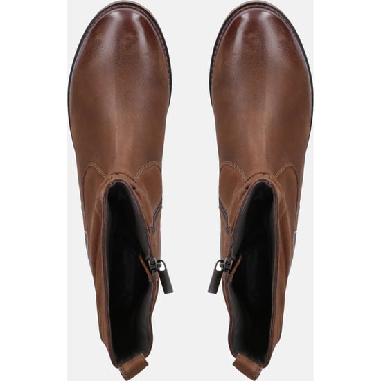 Hush Puppies Emilia Leren Vrouwen Laarzen Tan - Image 6