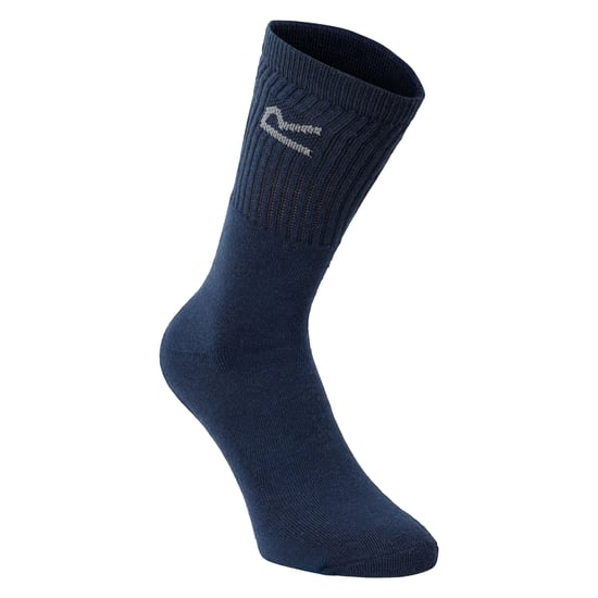 Regatta - Geweldige Outdoors Heren Katoenen Rich Casual Sokken (3 per Verpakking) (Marine Marl) - Image 2