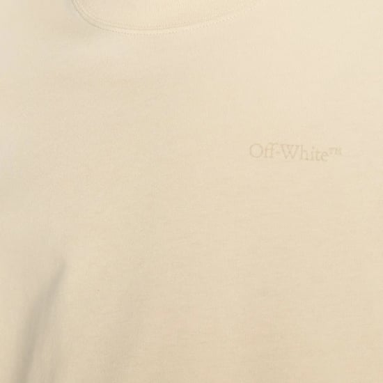 Off-White Scribble Carry Over Skate Fit Ivory Beige T-Shirt