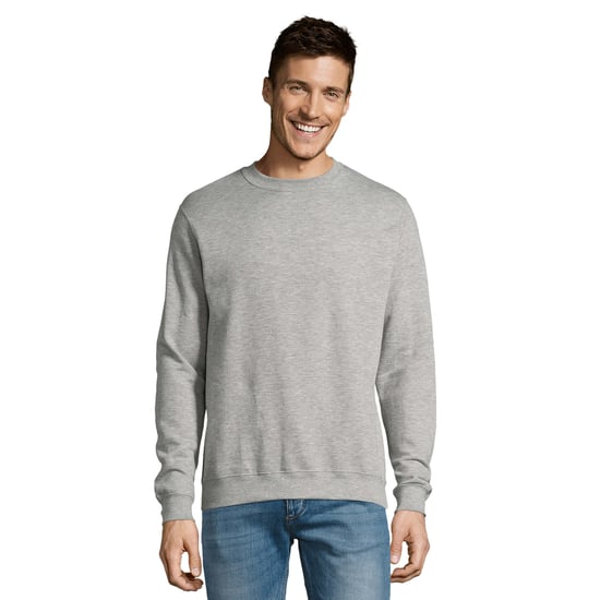 SOLS Uniseks Adult New Supreme Sweatshirt (Grijze Melange) - Image 1