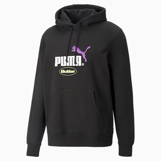 Puma x Butter Goods Long Sleeve Black Pullover Men Graphic Logo Hoodie 532438 01