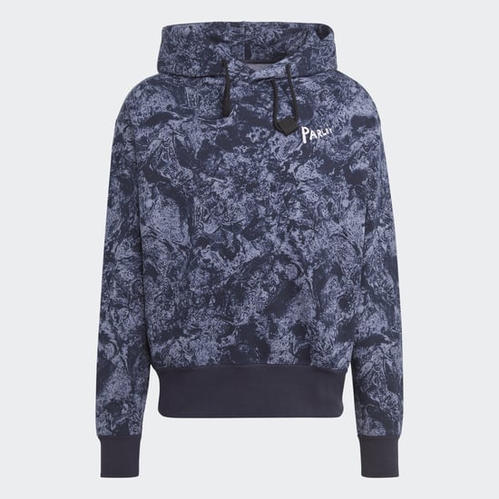 Men's adidas Hooded Long Sleeve Regular Fit Sweatshirt in Silvio/Legink - Image 3