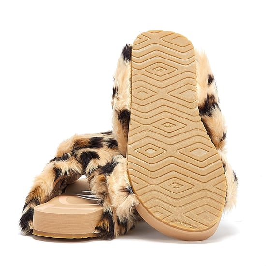 TOMS Susie EVA Cheetah Dames Bruine Slippers - Image 4