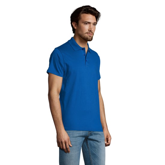 SOLS Heren Prescott Jersey Poloshirt (Koningsblauw) - Image 3