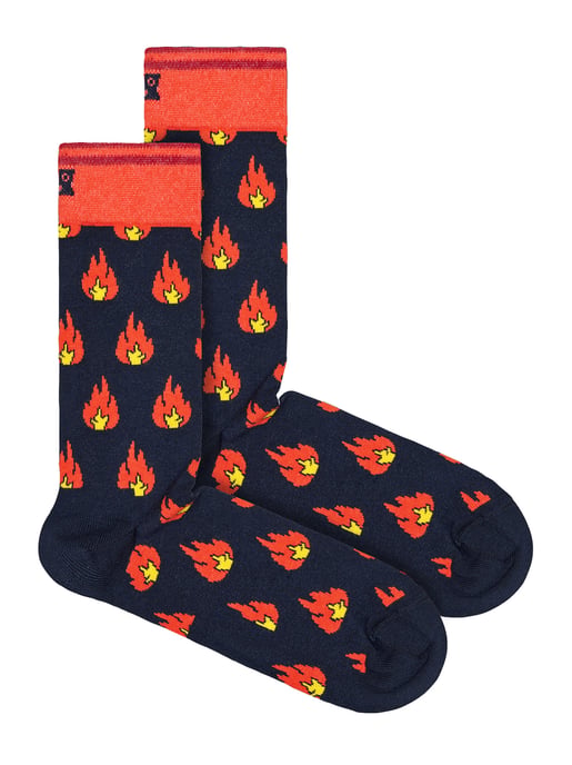 Happy Socks - Novelty Vlammen Design Sokken | Geweldig Cadeau - Vlammen - Image 1