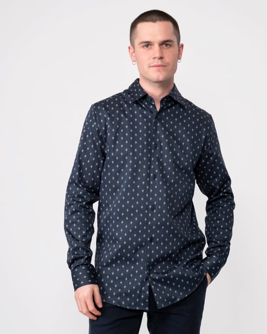 Ted Baker Ardea Mens Long Sleeve Geometric Print Shirt