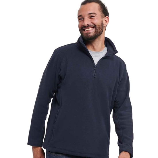 Russell Heren Ritssluiting Outdoor Fleece Top (Franse marine) - Image 4