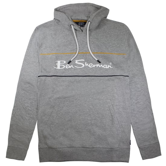 Ben Sherman Logo Mens Grey Hoodie