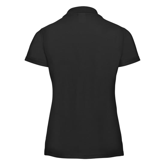 Russell Dames/Dames Klassiek Polycotton Poloshirt (Zwart) - Image 2