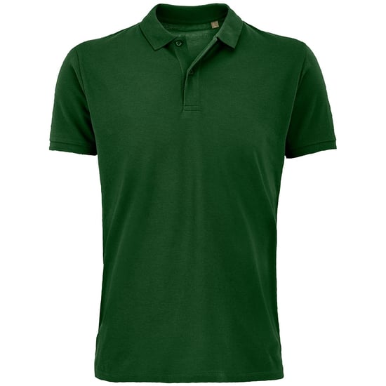 SOLS Heren Planet Pique Organisch Poloshirt (Fles groen) - Image 1
