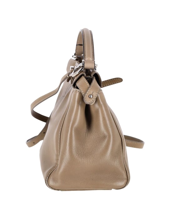 Fendi Peekaboo Mini in Beige Leer - Image 2