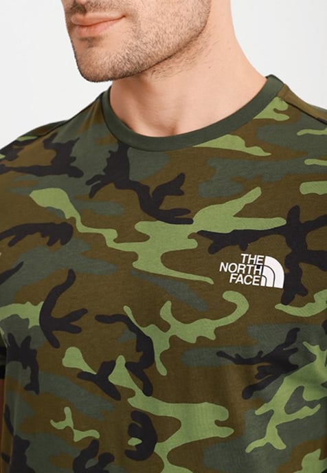 The North Face Heren T-shirt SS Simple Dome Tee Camo Print - Image 3