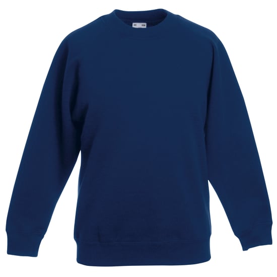 Fruit Of The Loom Kinderen Unisex Raglan mouwen Sweatshirt (Marine) - Image 1