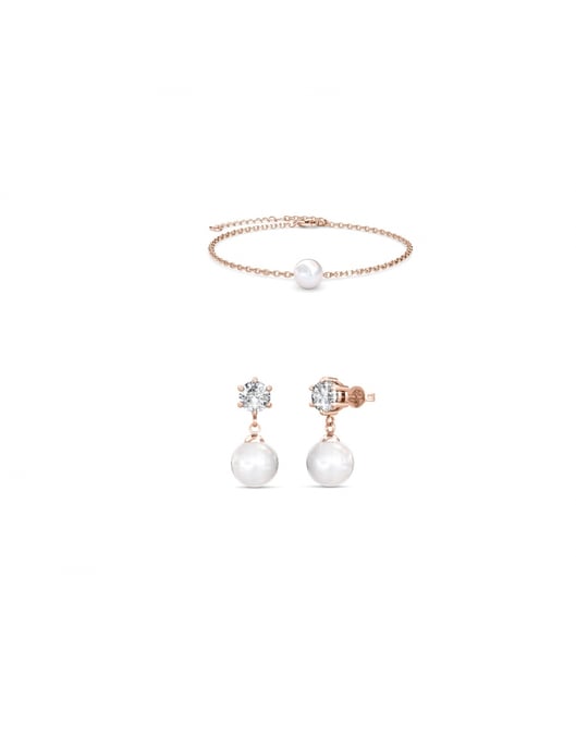 Pauline Crystal Pearl-set en doos - Kristal - Image 1