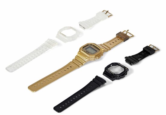 Casio G-shock Heren Gouden Horloge DWE-5600HG-1ER - Image 4