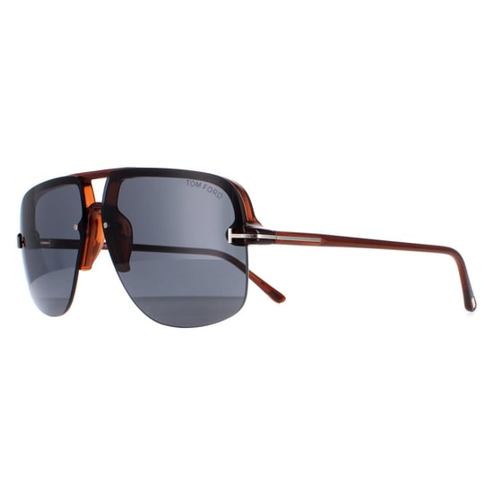 Tom Ford Aviator Heren Glanzend Lichtbruin Blauw Grijs Hugo 02 FT1003 - Image 2