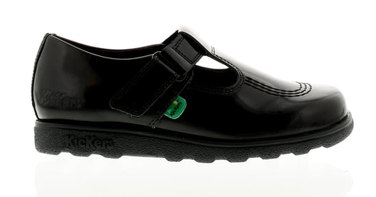 Kickers Fragma T Bar J Girls Kids School Shoes Black