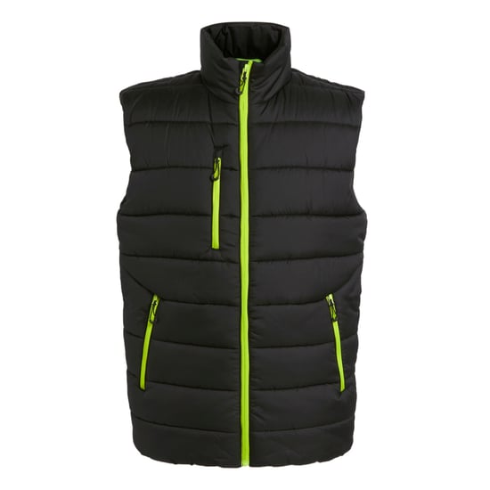 Regatta Mens Navigate Thermal Body Warmer (Black/Lime Green)