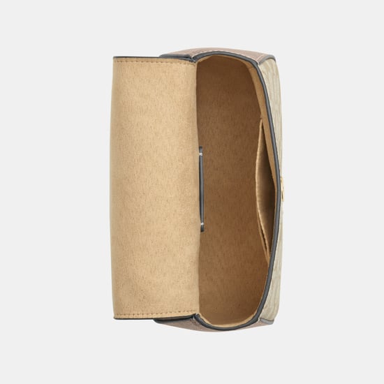 Lysa Top Handle in Metallic Signature Canvas