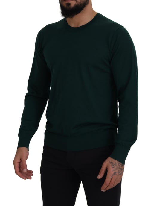Dolce & Gabbana Groene Kasjmier Rundhals Trui Voor Heren - Image 2