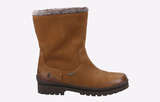 Hush Puppies Alice Leren Damesschoenen In Camelkleur - Image 5