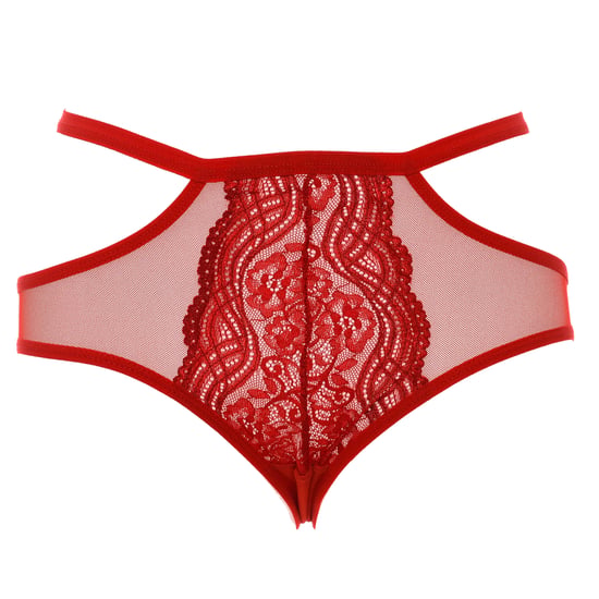 Lace culotte panties with waist strap 21681 woman
