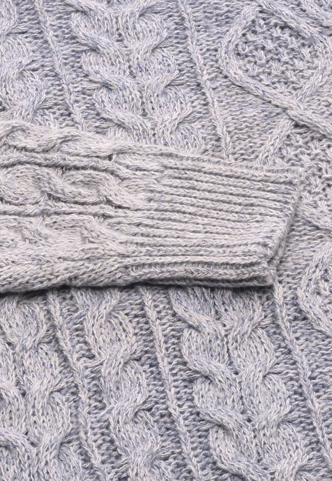 Mymo Jumper Dames Blauw wol wit - Image 3