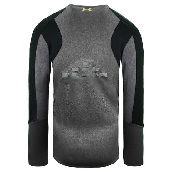 Under Armour HeatGear Fitted Top Long Sleeve Grey Mens Training Top 1306386 001