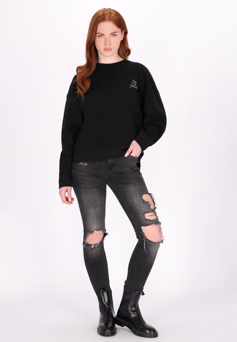 Dreimaster Sweatshirt Dames zwart - Image 2