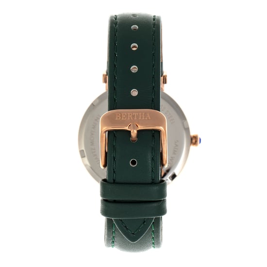 Bertha Emily Moeder van Parel Lederen Horloge met Band - Image 2