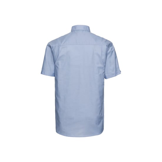 Russell Collection Heren Oxford Easy-Care overhemd met korte mouwen (Oxford Blauw) - Image 2